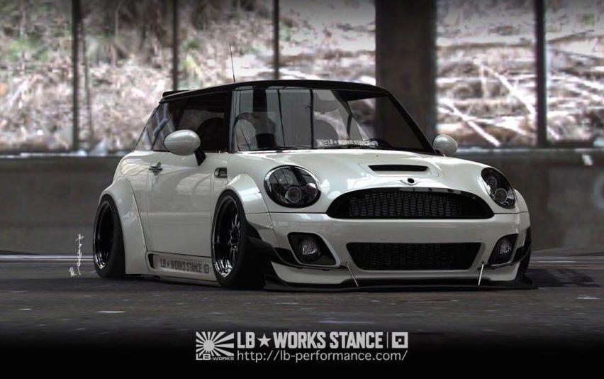 Liberty Walk creates cool wide-body kit for MINI Cooper S