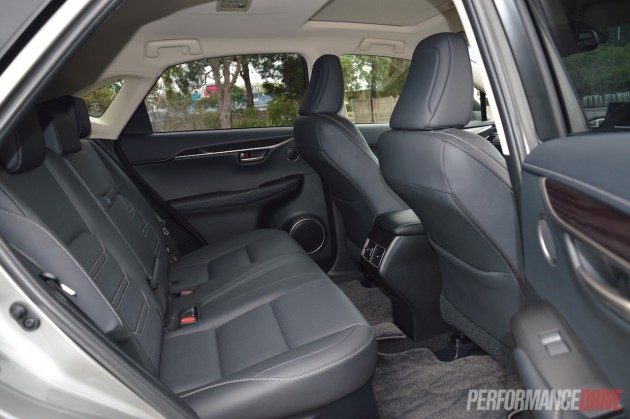 2015 Lexus NX200t-rear seats