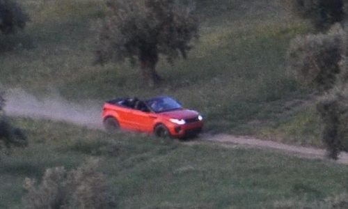 Range Rover Evoque Convertible spotted during photo shoot