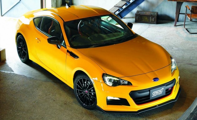 2015 Subaru BRZ tS STI-yellow