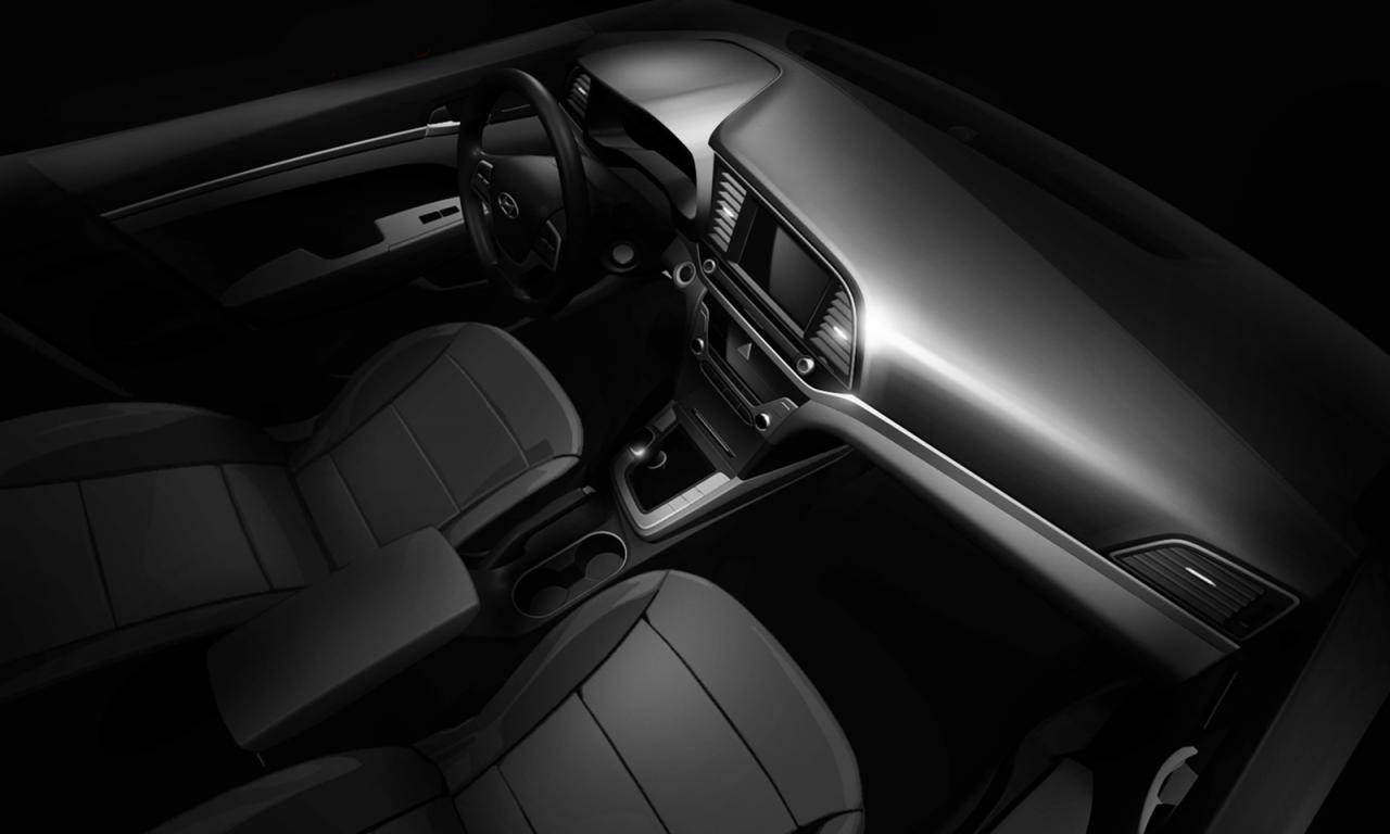 Hyundai previews 2016 Elantra interior