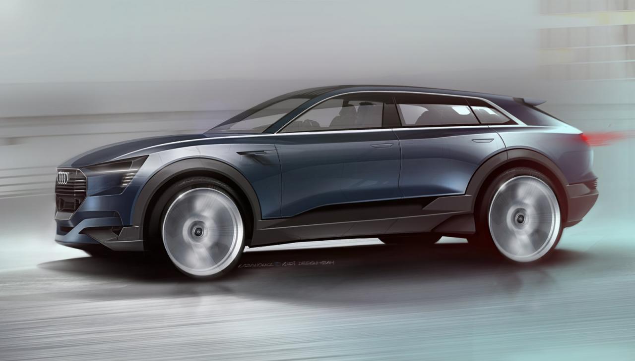Audi e-tron quattro concept previewed, closer look at upcoming Q6