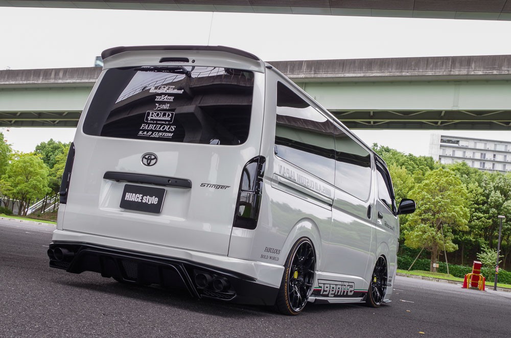 customized toyota hiace vans