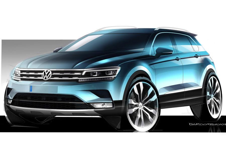 2016 Volkswagen Tiguan previewed with official sketches