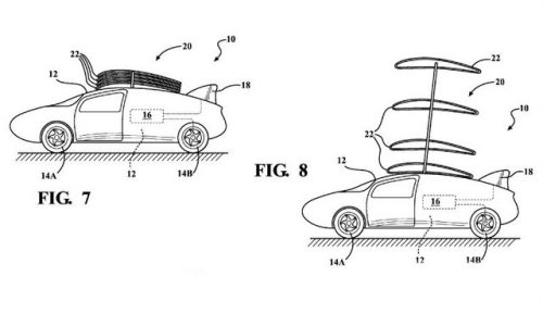 Toyota considering flying car? Patents show stackable wing system