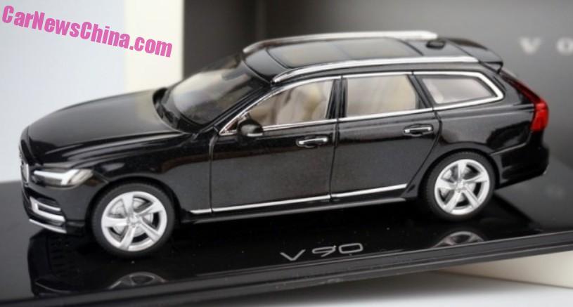 2016 Volvo V90 revealed in scale model form