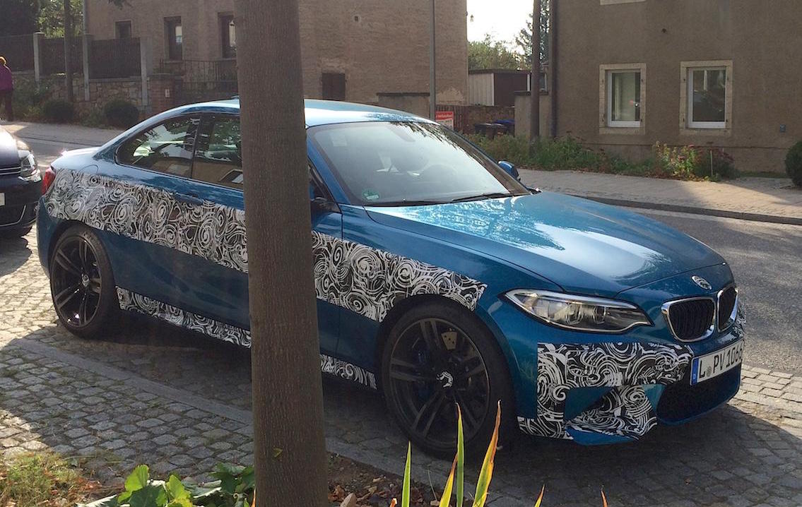 BMW M2 spotted in Germany wearing very little camouflage