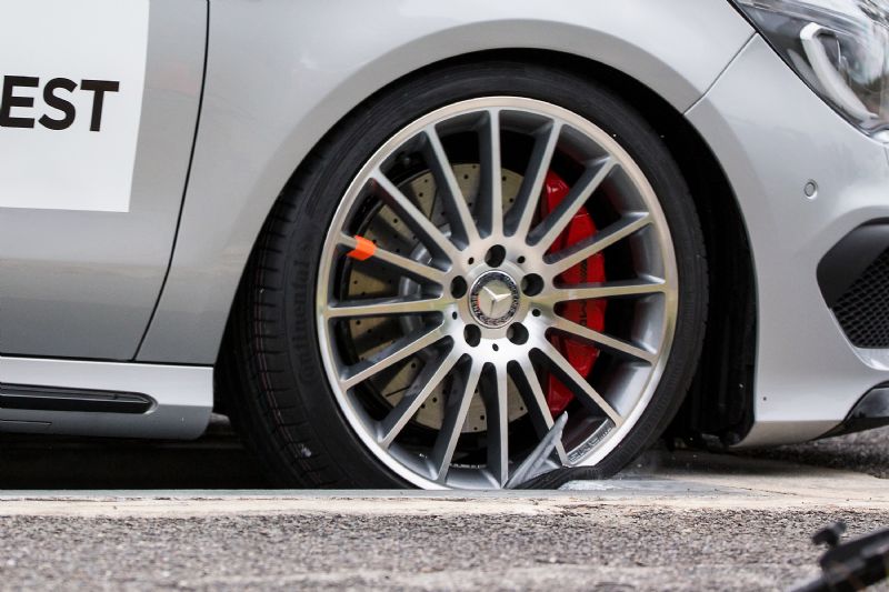 Are fake wheels safe? Holden & Mercedes team up to find out