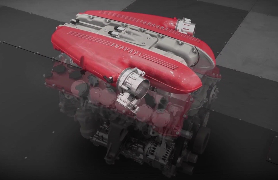 Video: Ferrari F12tdf V12 engine detailed
