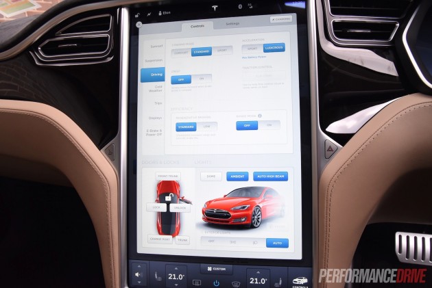 2015 Tesla Model S P90D-car settings
