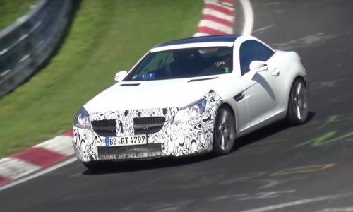Mercedes-Benz SLC prototype spotted, cracking soundtrack (video)