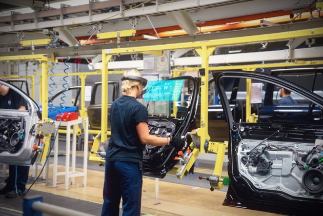Volvo and Microsoft HoloLens-production