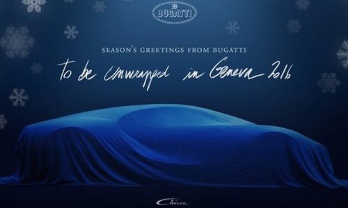 Bugatti Chiron teaser/Xmas card released, more prototypes spotted (video)