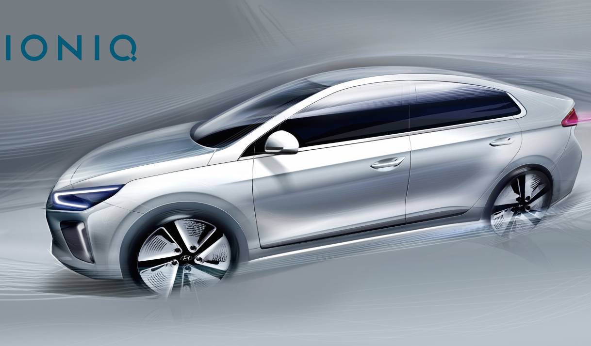 IONIQ: Hyundai’s new hybrid/EV previewed again, interior shown