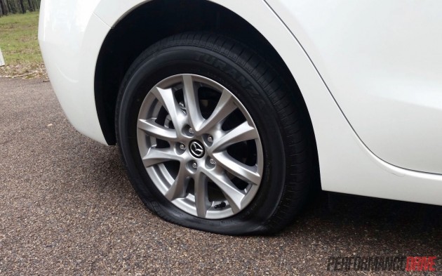 2016 Mazda3 Touring-flat tyre