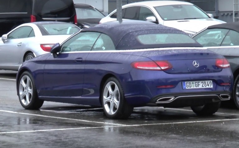 2016 Mercedes-Benz C-Class cabrio spotted, reveals exterior in full (video)