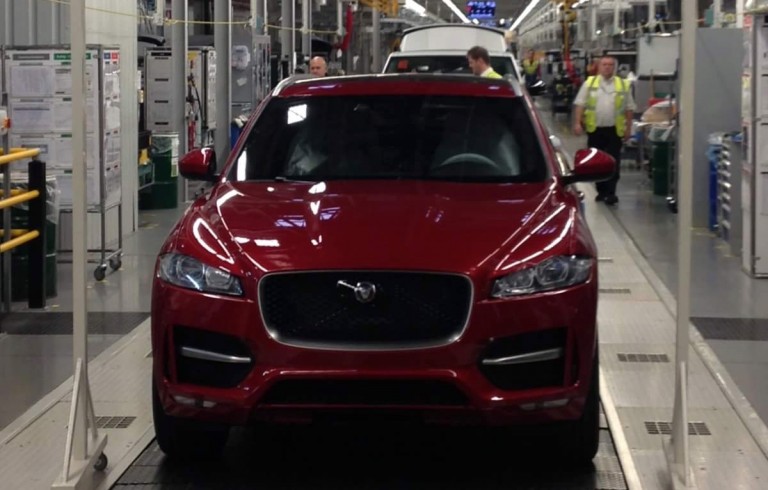 First Jaguar F-Pace rolls off production line in England