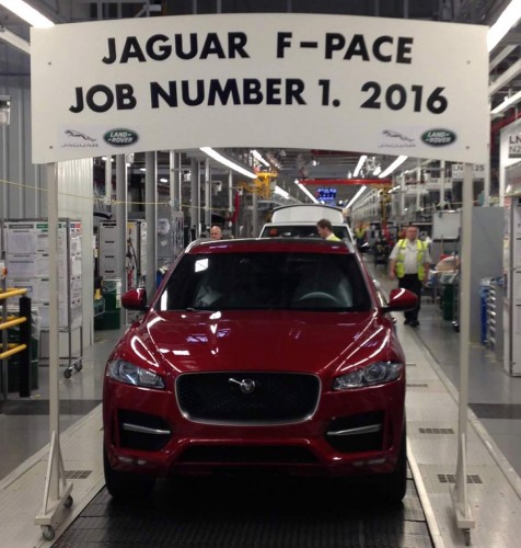Jaguar F-Pace production begins