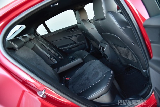 2016 Jaguar XE S-rear seats