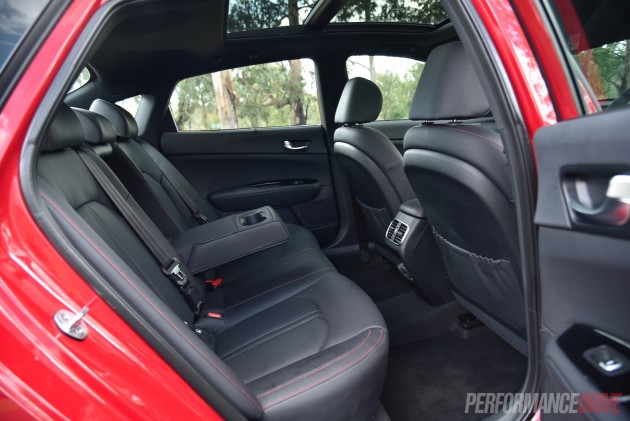 2016 Kia Optima GT-rear seats