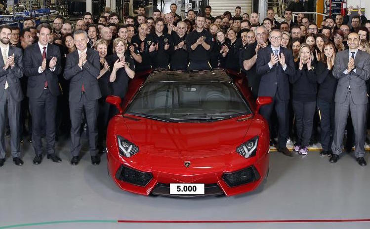 Lamborghini Aventador hits 5000 production milestone