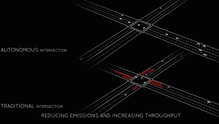 Researchers come up with interesting no-traffic-light intersection (video)