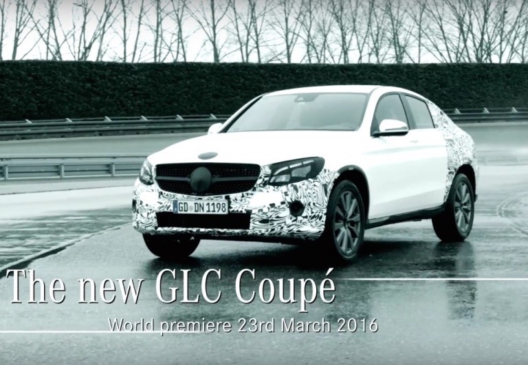 Mercedes-Benz GLC Coupe previewed before New York debut