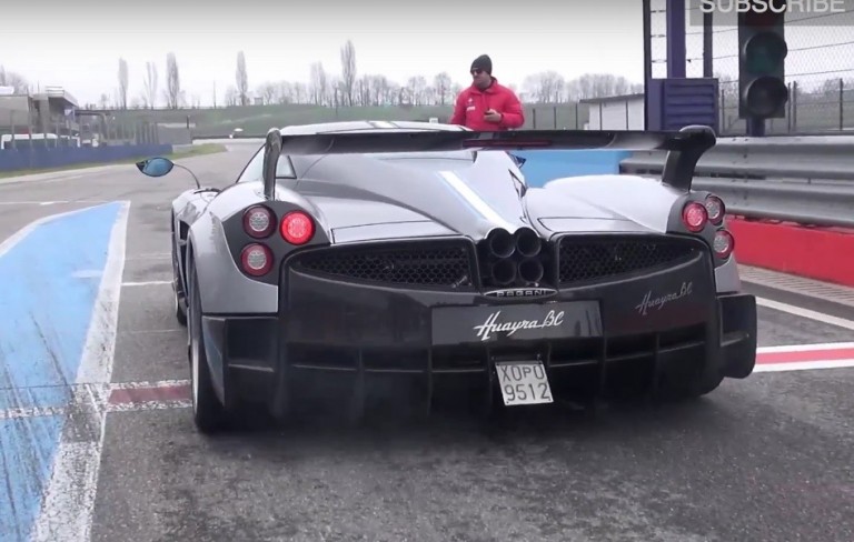 Video: Pagani Huayra BC spotted at the track, goes like a jet