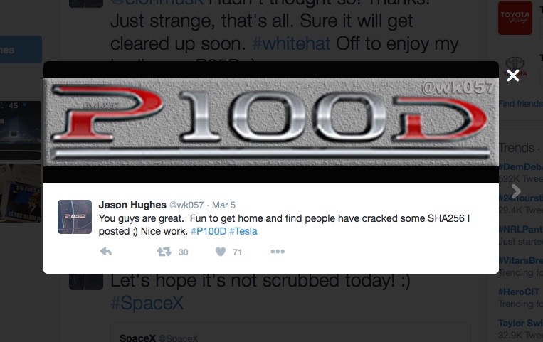Tesla Model S P100D could be next model, hacked by fan
