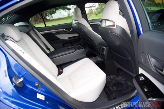 2016 Lexus GS F-rear seats