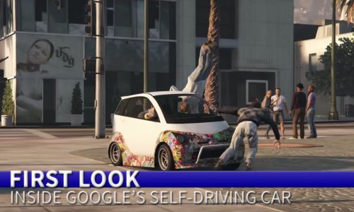 Video: Google car edited into Grand Theft Auto V