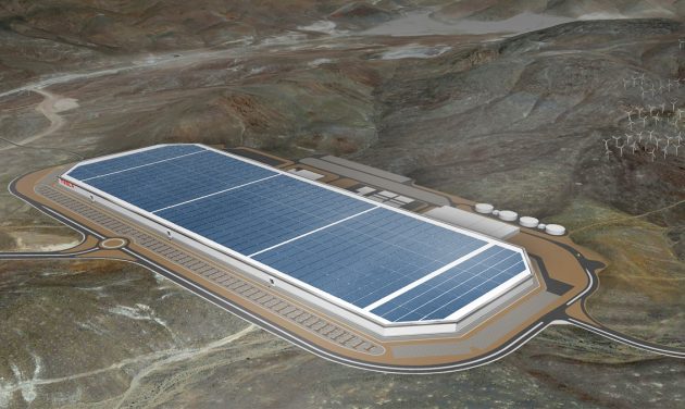 Tesla Gigafactory rendering