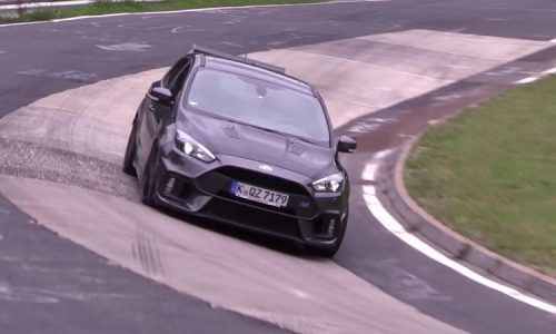 2017 Ford Focus RS500 spotted at the Nurburgring (video)