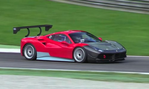 Ferrari 488 Challenge racer spotted testing at Monza (video)