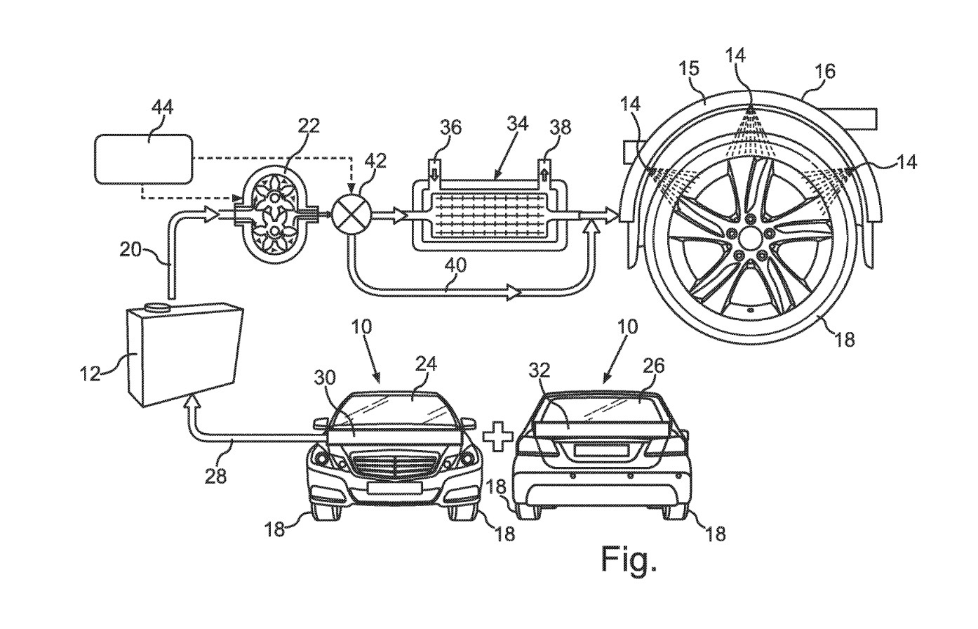 Mercedes-Benz patents interesting tyre water-spray technology