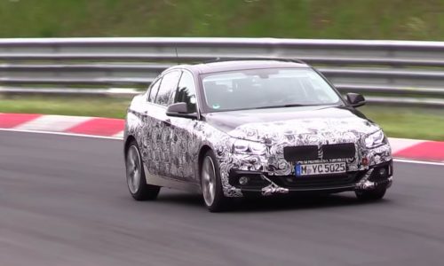 FWD BMW 1 Series sedan / 2 Series Gran Coupe spotted (video)