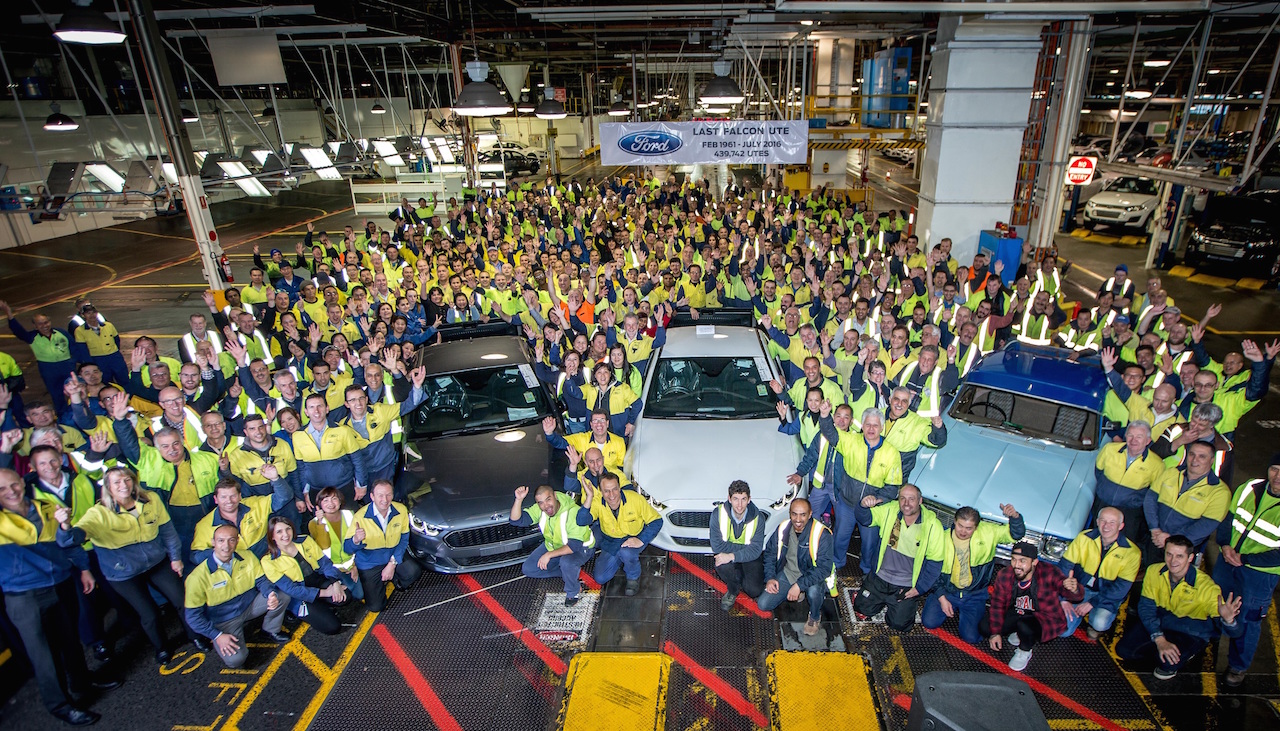 Last ever Ford Falcon ute rolls off the production line