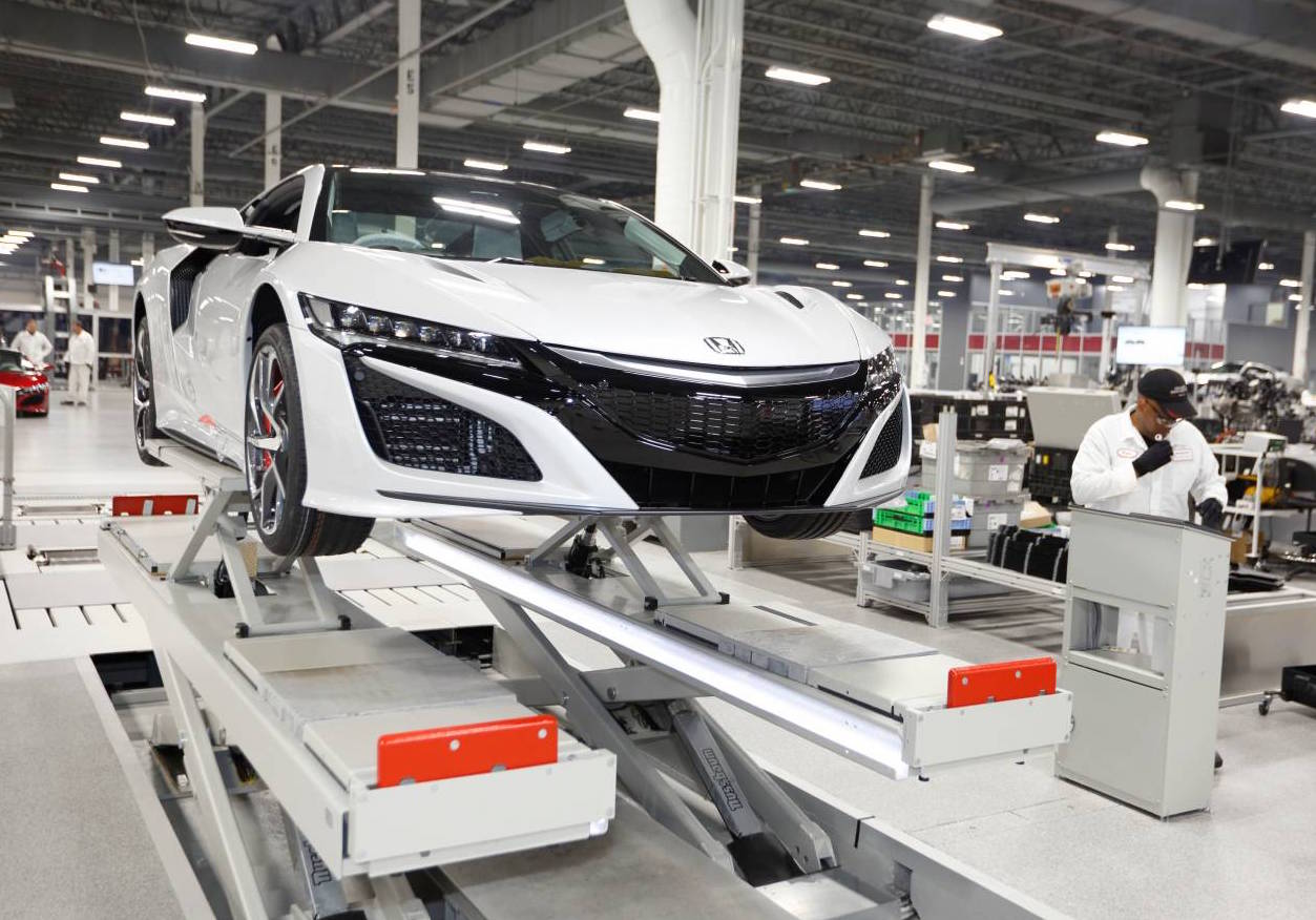 Right-hand drive Honda NSX production begins at Ohio facility