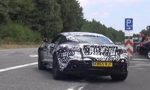 Aston Martin DB11 spotted with 4.0TT V8 option (video)