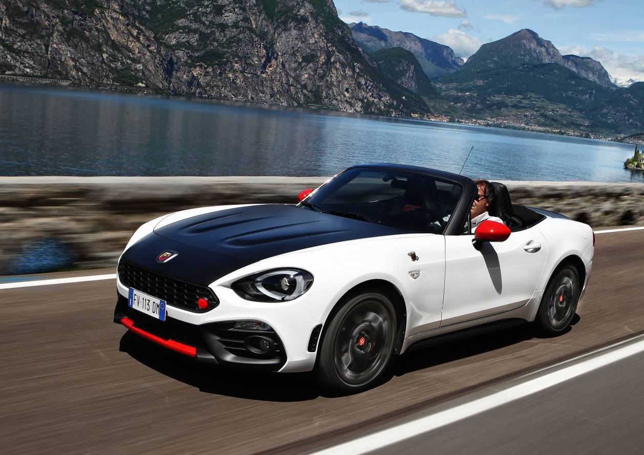 Black Fiat 124 Spider Abarth