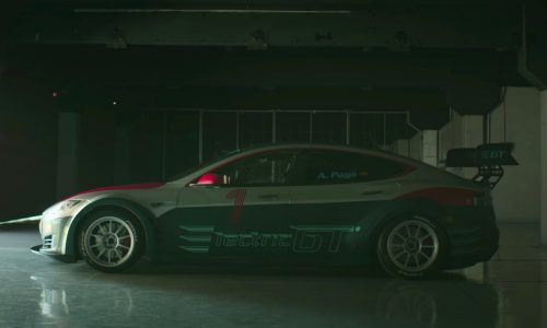 Tesla Model S racing car revealed for Electric GT championship