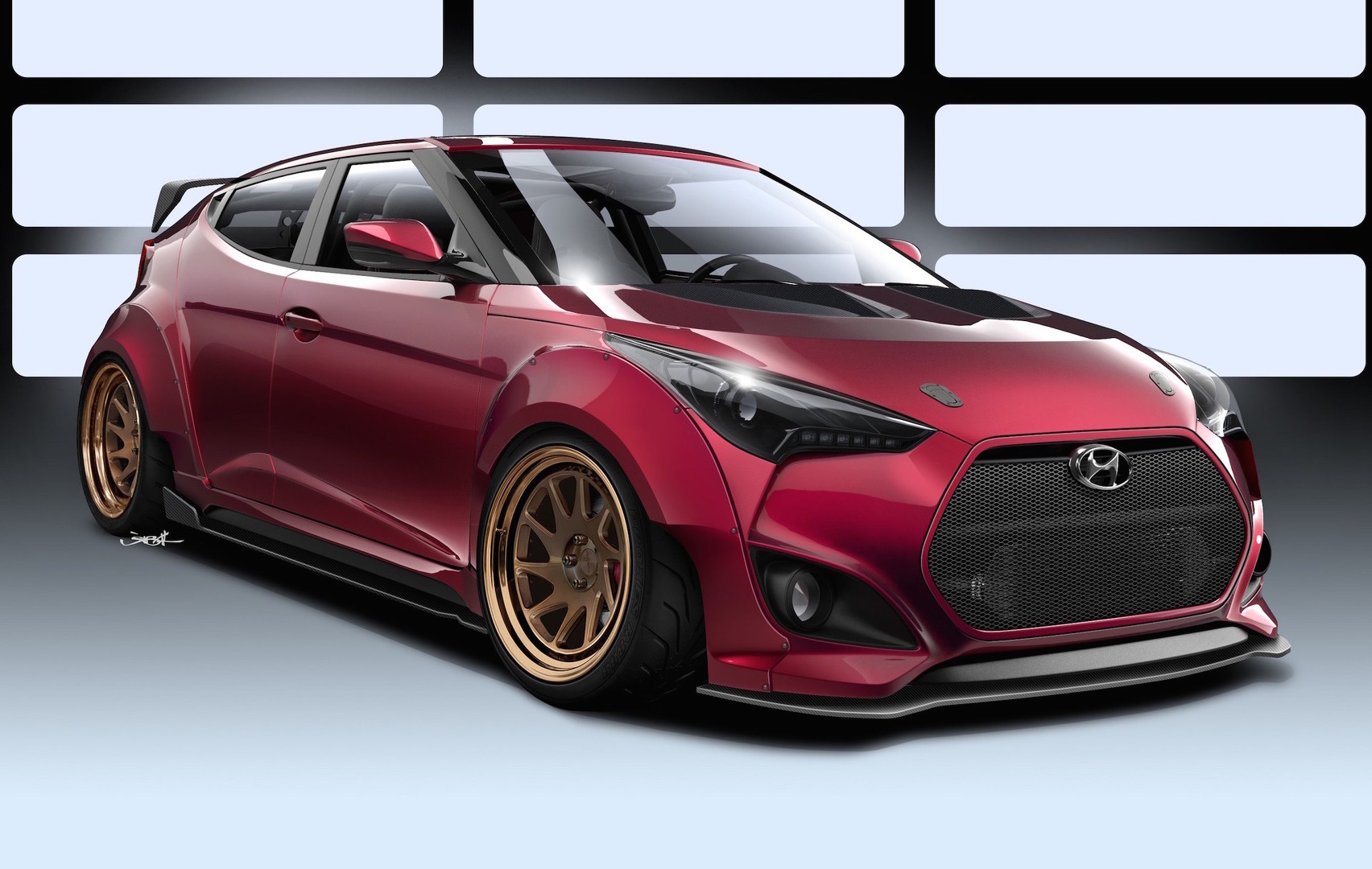 Hyundai Veloster Gurnade concept previewed before SEMA