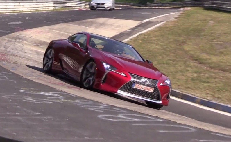 Lexus LC 500 spotted at Nurburgring, thumping V8 sound (video)