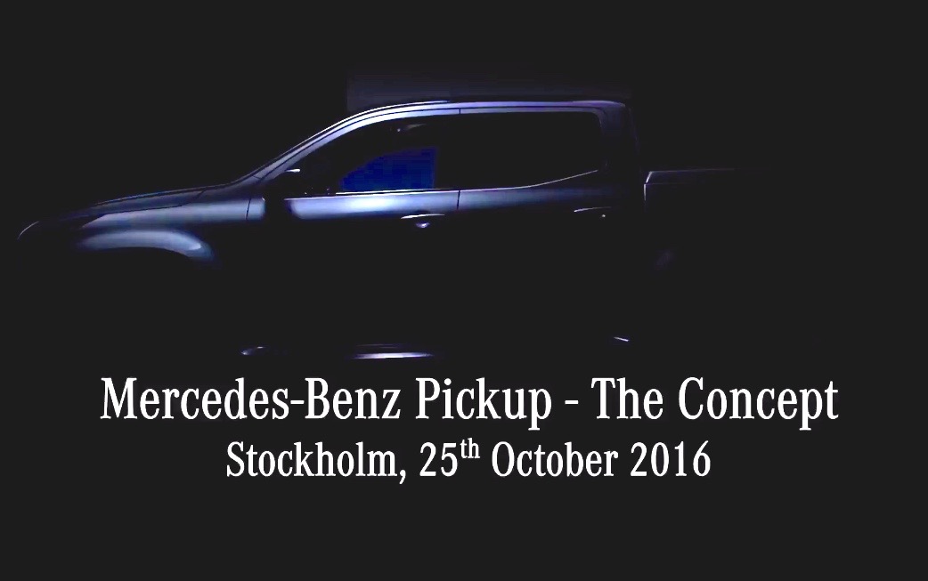 Mercedes-Benz pickup concept confirmed for October 25