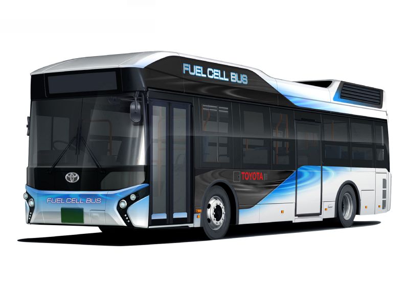 Toyota finalises its first hydrogen fuel cell bus, sales start early-2017