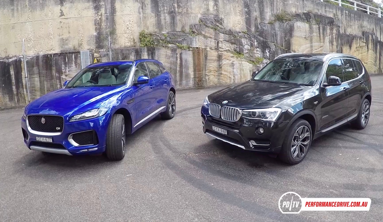 Jaguar F-PACE 30d vs BMW X3 xDrive30d: diesel SUV comparison (POV)