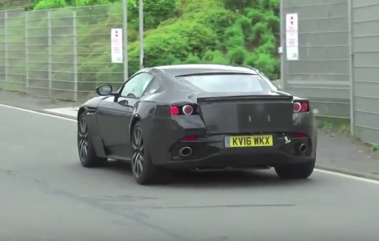 2017 Aston Martin Vantage spotted with dirty-sounding AMG V8 (video)