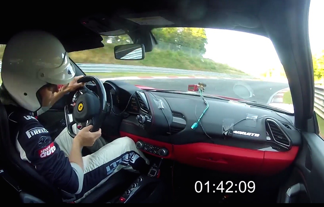Ferrari 488 GTB laps Nurburgring in 7:21.63 (video)