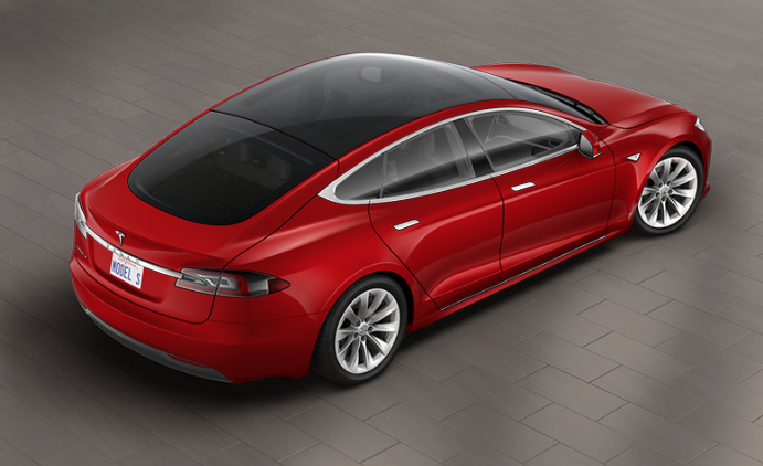 Tesla Model S P90D cut from range, full glass roof option added