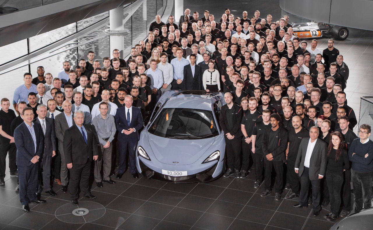 McLaren hits 10,000 production milestone, on track for record year